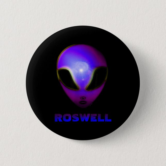 Roswell New Mexico Alien  Button (Vorderseite)