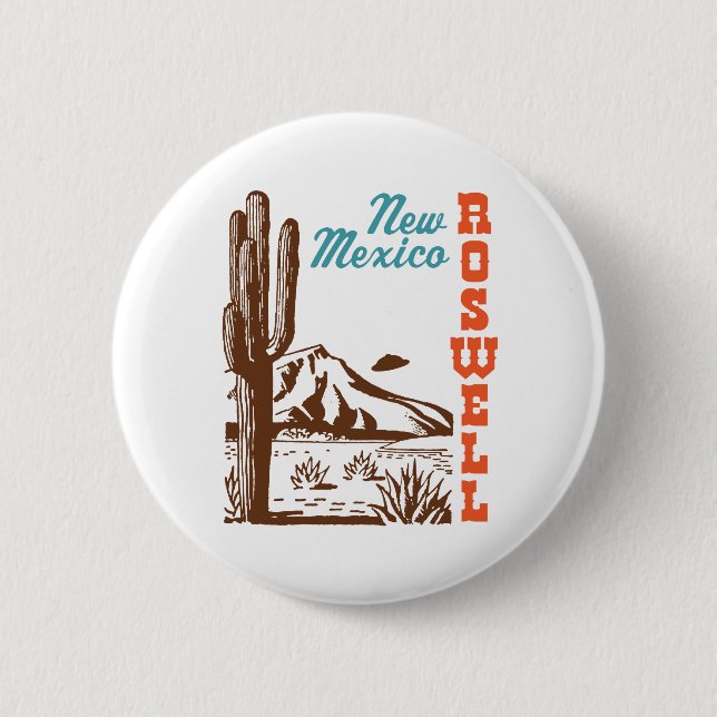 Roswell New Mexico Button (Vorderseite)