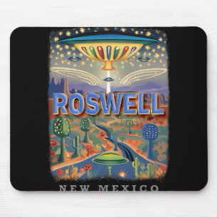 Roswell New Mexico Nm Außerirdisches Zusammentreff Mousepad