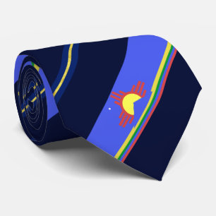 Roswell (New Mexico) Stadtflagge Schlips Krawatte