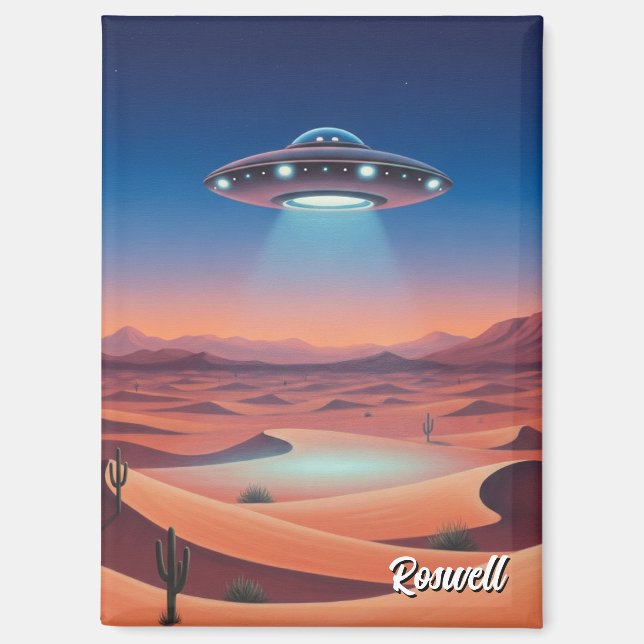 Roswell New Mexico UFO Magnet (Vorderseite)