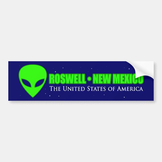 Roswell New Mexiko Autoaufkleber (Vorne)