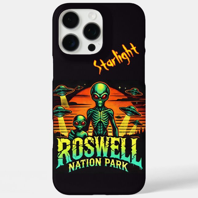 Roswell Park: Wohin UFOs schweben! iPhone 16 Pro Max Hülle (Rückseite)