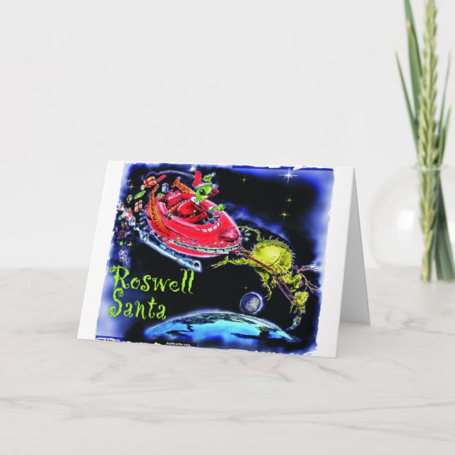 Roswell Sankt Feiertagskarte (Vorderseite)