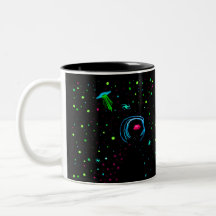 Roswell Spacewalk Wormhole, Aquamarines UFO mit TE