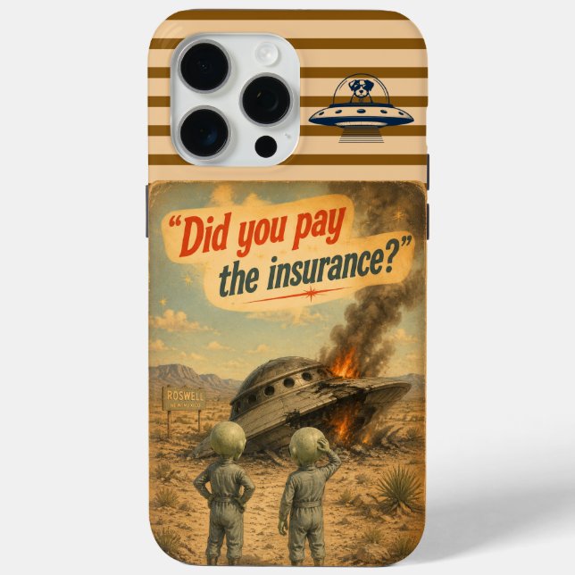 Roswell UFO Case-Mate iPhone Hülle (Rückseite)