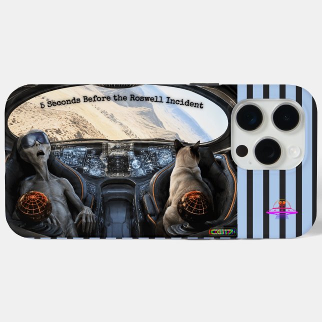 Roswell-UFO Case-Mate iPhone Hülle (Rückseite (Horizontal))