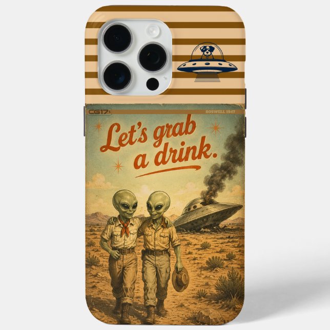 Roswell UFO Case-Mate iPhone Hülle (Rückseite)