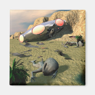 Roswell UFO Crash Magnet