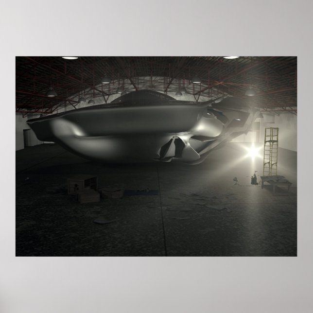 Roswell UFO Hangar Poster (Vorne)