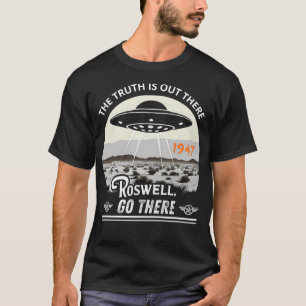 Roswell-Vorfall-Ufo-Absturz oder Abdeckung T-Shirt