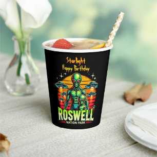 Roswells Alien-Oase wartet auf Sie! Pappbecher