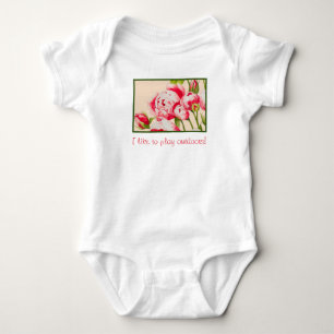 Rosy Abundance auf einem Baby-Bodysuit Baby Strampler