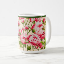 Rosy Abundance auf einer klassischen Tasse
