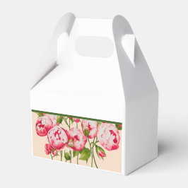 Rosy Abundance on Gable Favor Box Geschenkschachtel