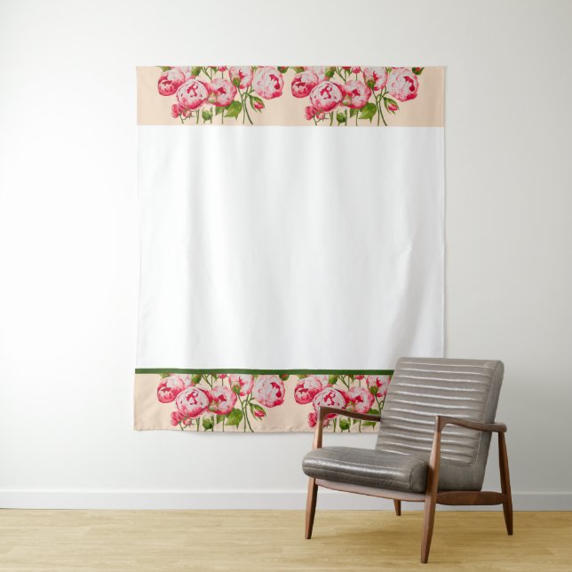 Rosy Abundance on Tapestry Wandteppich (Beispiel)