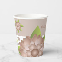 Rosy Beige Floral