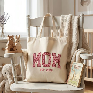Rosy Heart Mama Collegiate Lettern des Einschulung Tragetasche