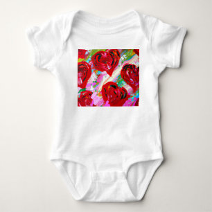 Rosy Hearts Baby Strampler