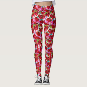 Rosy Hearts Leggings