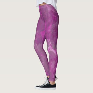 Rosy Nature Print Leggings