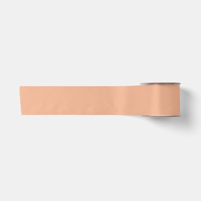 Rosy Peach Beige Ribbon Satinband (Vorderseite)