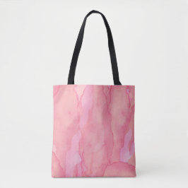 Rosy Pink Abstrakte Farbgestaltung Tasche