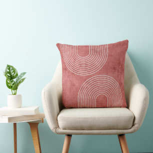 Rosy Pink Minimalistisch Kissen