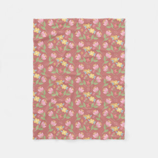 Rosy Posy Nachmittag Fleecedecke