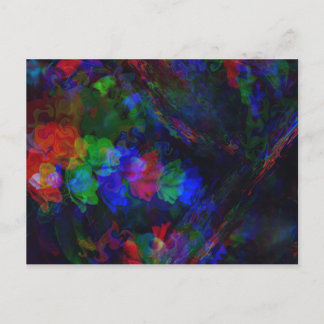 Rosy Rainbow Abyss Einladung Postkarte