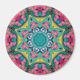 Rosy Reflektionen Mandala Magnet