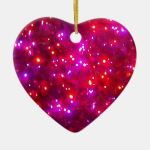 "Rosy Sparkle" Herzdekoration Keramik Ornament