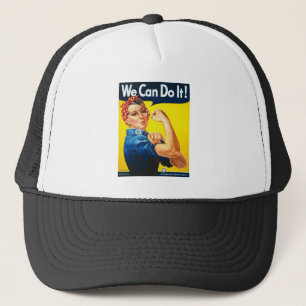 Rosy the Riveter T Shirt - Wir können es tun Truckerkappe