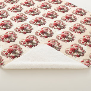 "Rosy Valentine Dreams" Sherpadecke