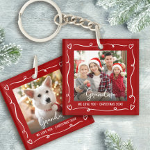 Rot 2 Foto Weihnachten Liebe Oma Lustige Doodles