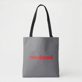 Rot am Wochenende Tasche