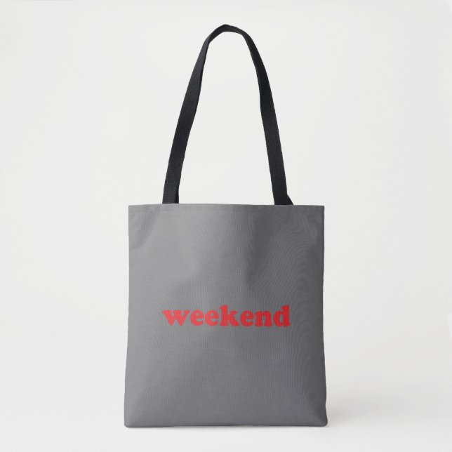 Rot am Wochenende Tasche (Vorderseite)