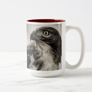 Rot-angebundene Falke-Tasse Zweifarbige Tasse
