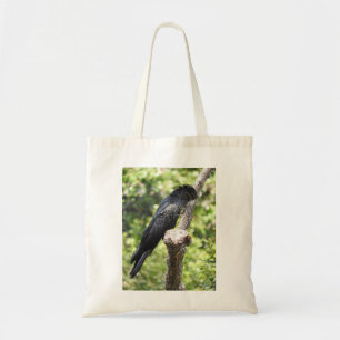 Rot-Angebundene schwarze Cockatoo-Taschen-Tasche Tragetasche