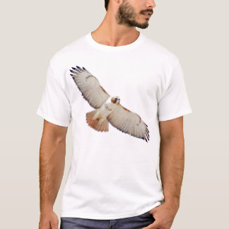 Rot-Angebundener Falke im Flug T-Shirt