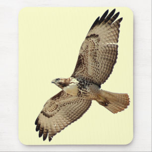 Rot angebundener Falke Mousepad