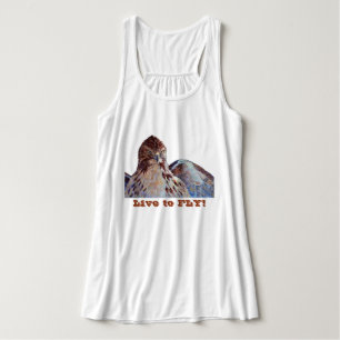 Rot angebundener Falke Tank Top