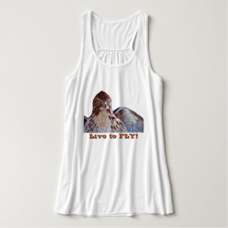 Rot angebundener Falke Tank Top