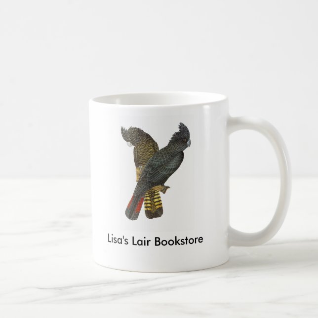 Rot-angebundener schwarzer kaffeetasse (Rechts)