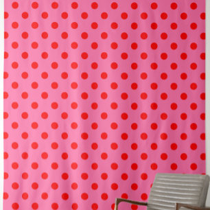 Rot auf rosa Polka Dots Design Stoff