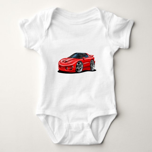 Rot-Auto 1998-02 Transportes morgens Baby Strampler (Vorderseite)