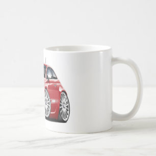 Rot-Auto Fiats 500 Abarth Kaffeetasse