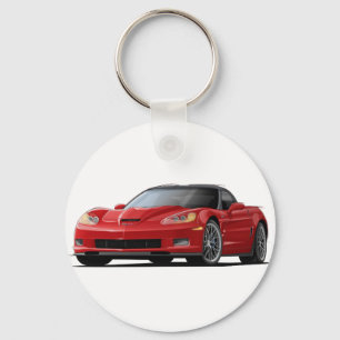 Rot-Auto Korvette ZR1 Schlüsselanhänger