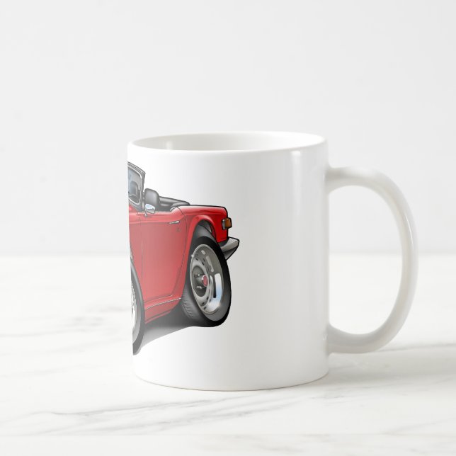 Rot-Auto Triumphs TR6 Kaffeetasse (Rechts)