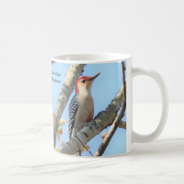 Rot-Bäuche-Woodpecker-Tasse Kaffeetasse (Rechts)